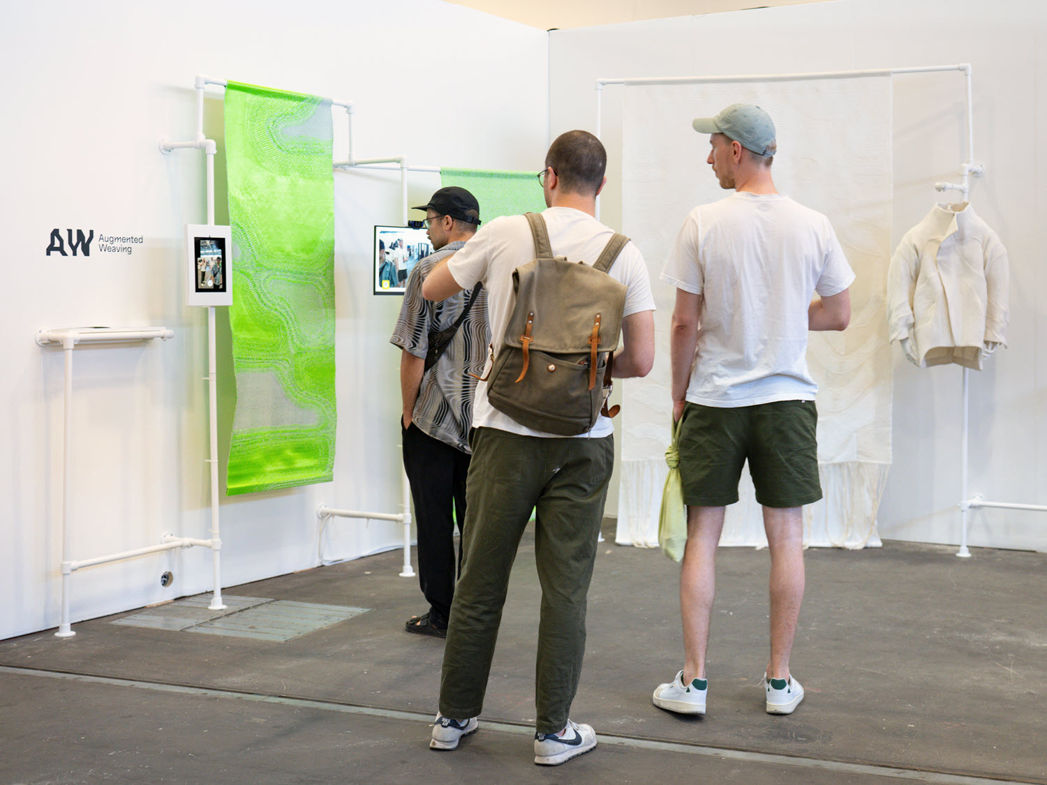 Exhibition view (Augmented Weaving)